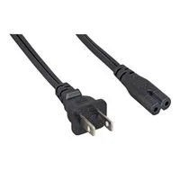 Micro Connectors 15 ft 2-Prong Notebook AC Power Cord (NEMA 1-15P To C7)