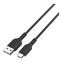 Inland USB 2.0 (Type-A) Male to USB 2.0 (Type-C) Male Cable 6.6 ft. - 4 Pack (Black, White, Blue, Pink)