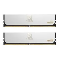 TeamGroup T-Create EXPERT 32GB (2 x 16GB) DDR5-6400 PC5-51200 CL32 Dual Channel Desktop Memory Kit CTCWD532G6400HC32ADC01 - White