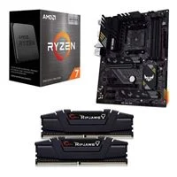  AMD Ryzen 7 5800X3D, ASUS TUF Gaming B550 Plus WiFi II DDR4, G.Skill Ripjaws V 16GB DDR4-3200 Kit, Computer Build Bundle