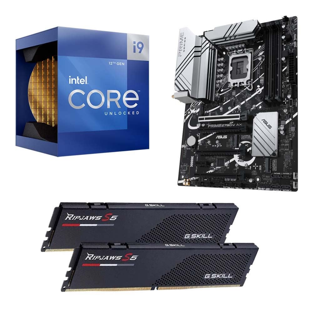 Intel Core i9-12900K, ASUS Z790-V Prime AX DDR5, G.Skill Ripjaws 