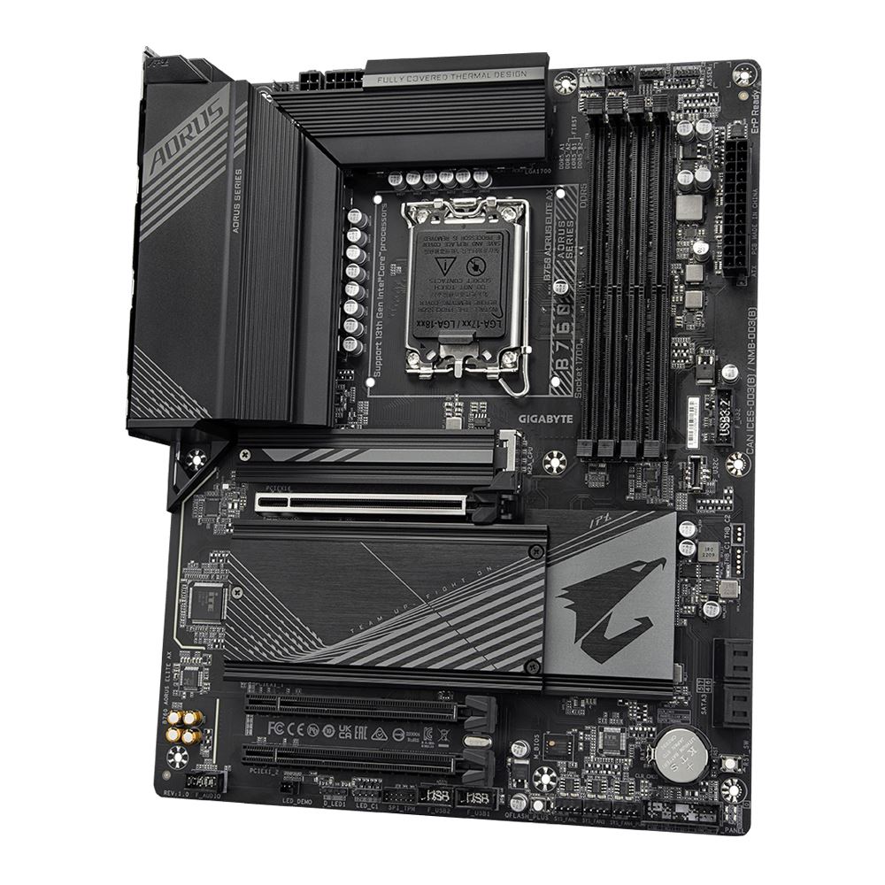 Gigabyte B760 Aorus Elite AX Intel LGA 1700 ATX Motherboard - Micro Center